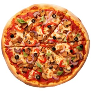 پیتزای مرغ و قارچ