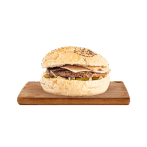 همبرگر ذغالی